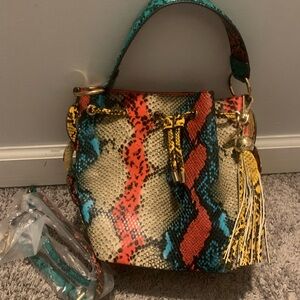 Brand New Snake print Aldo bag with extended strap! Watch video